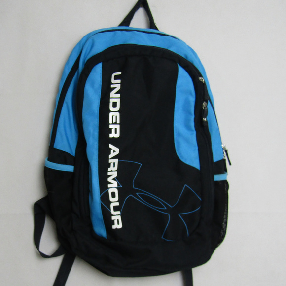 black and blue under armour backpack